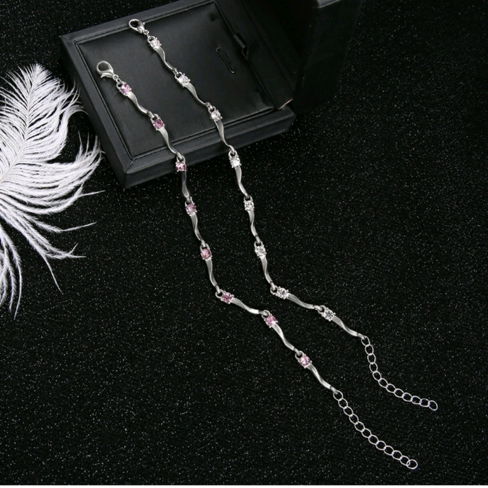 Rinestone Decor Metal Bracelets